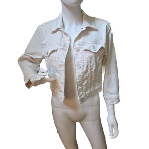 7 For All Mankind Off-White Jean Jacket
